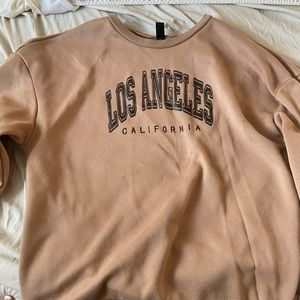 LOS ANGELES BROWN CREWNECK